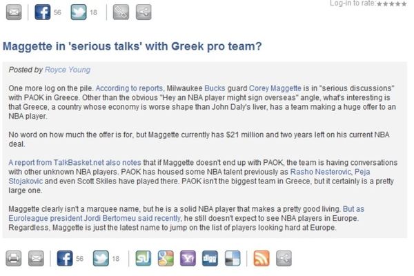 Χλευάζουν για Μαγκέτι οι Αμερικανοί