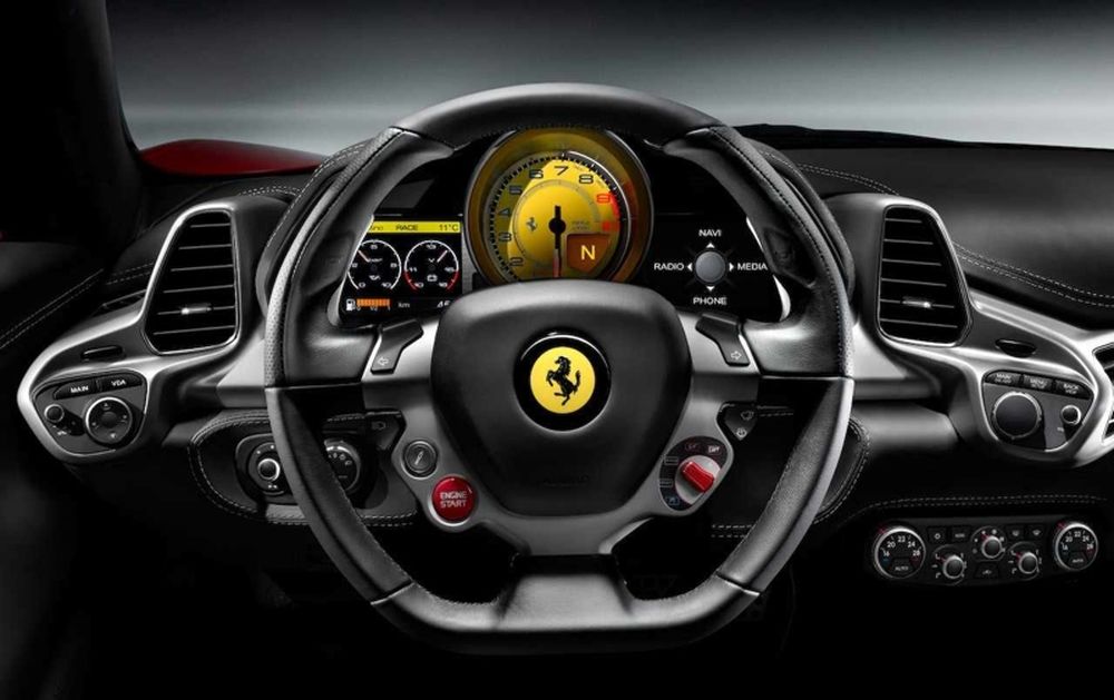 Το εσωτερικό της 458 Italia