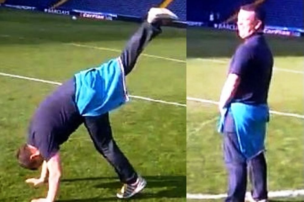 Εκανε την ανάγκη του μέσα στο γήπεδο! (vid)