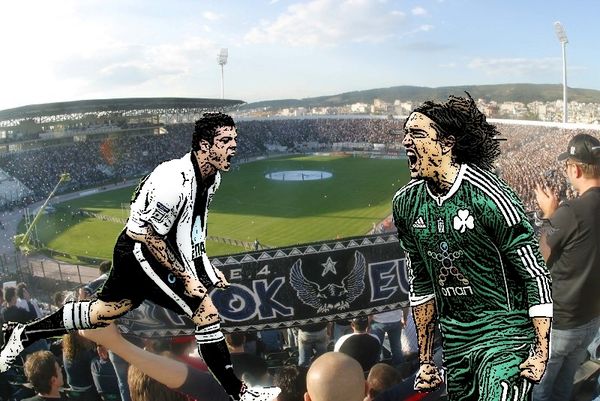 «Ασπρόμαυρη» παράδοση στην Τούμπα (photos+videos)