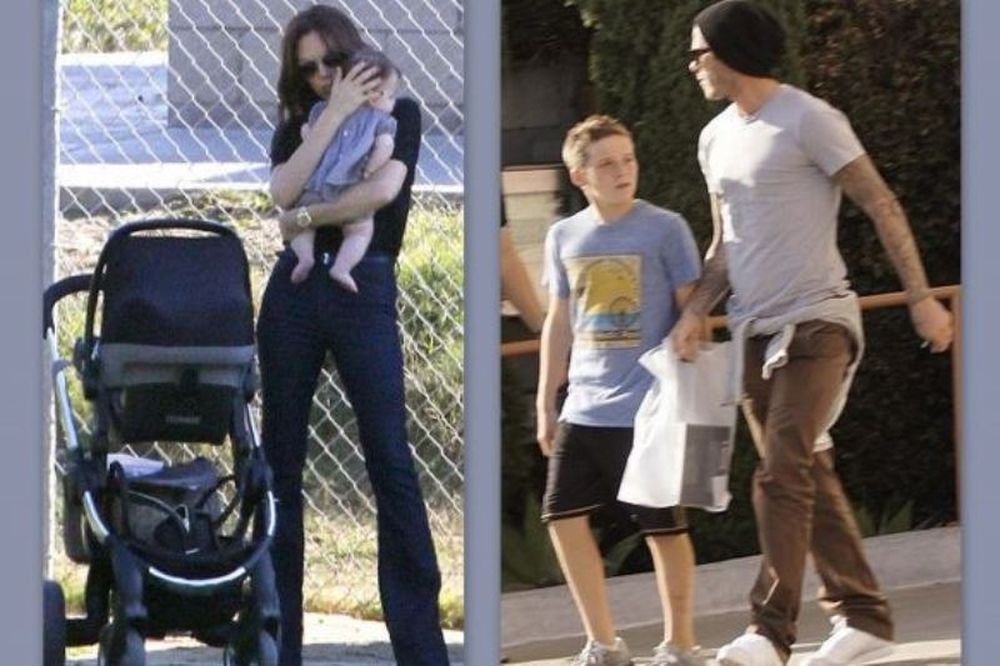 Βικτόρια και Μπέκαμ: Παιχνίδια με τα παιδιά τους