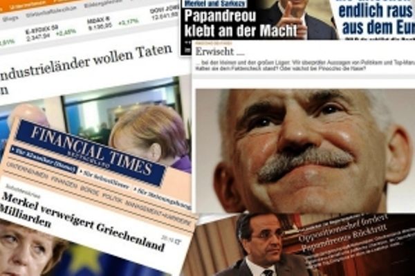 Γερμανικός βομβαρδισμός «βυθίζει» τον Παπανδρέου 