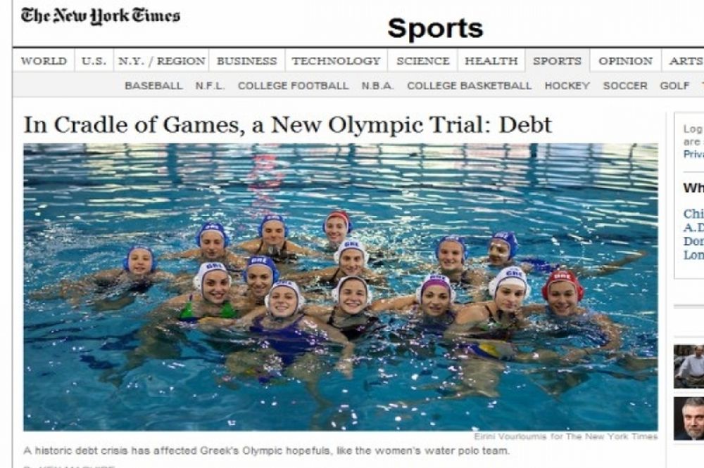 NY Times: Η Ελλάδα δεν μπορεί να στηρίξει τους αθλητές της 