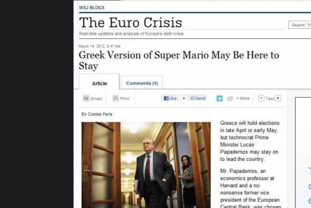 WSJ: Ο Έλληνας «σούπερ Μάριο» μπορεί