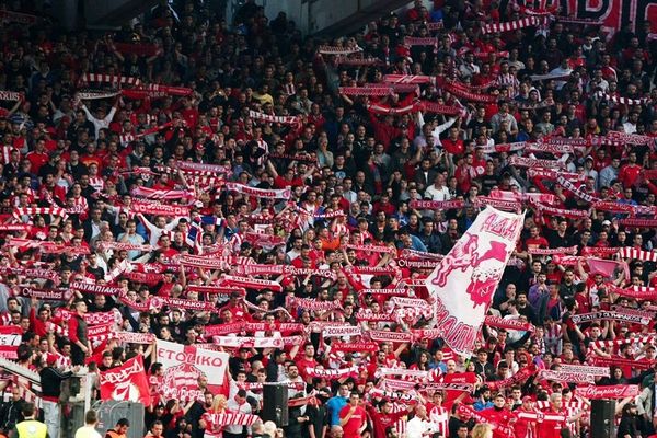 Ολυμπιακός: Η εξέδρα στο ΟΑΚΑ (photos)