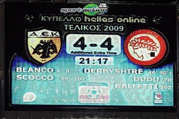 2 Μαΐου 2009: ΑΕΚ-Ολυμπιακός, ο τελικός των τελικών