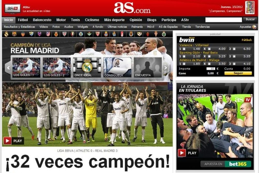 Ο ισπανικός Τύπος για το 32ο πρωτάθλημα της Ρεάλ!