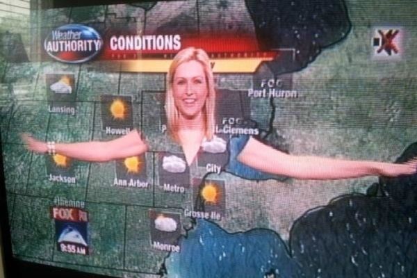 Τι συμβαίνει όταν μετεωρολόγος στην τηλεόραση φοράει πράσινα;