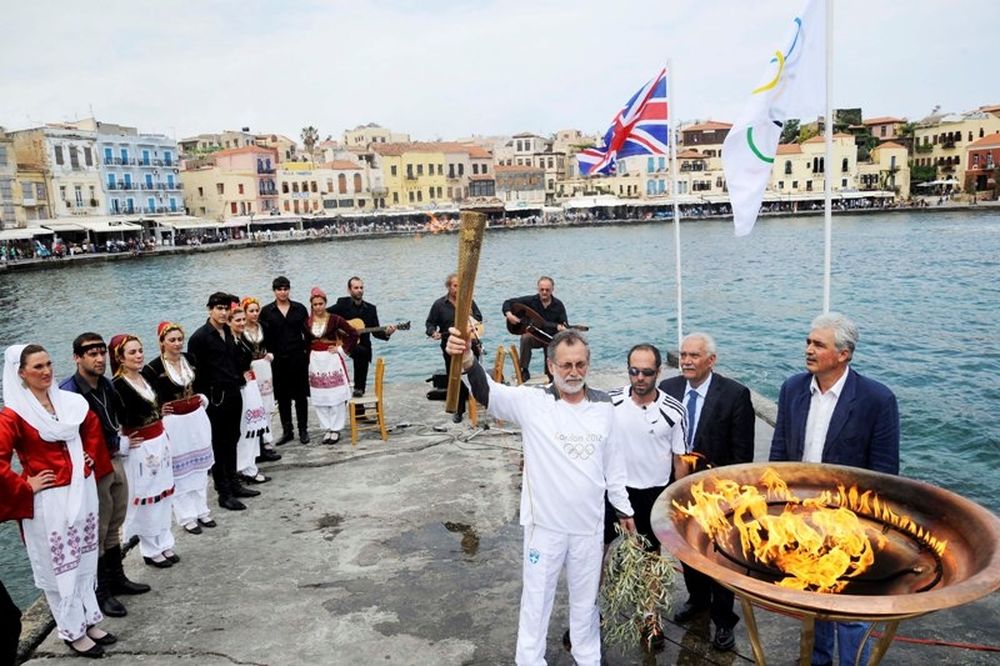 Ολυμπιακοί Αγώνες 2012: Η Φλόγα στην Κρήτη