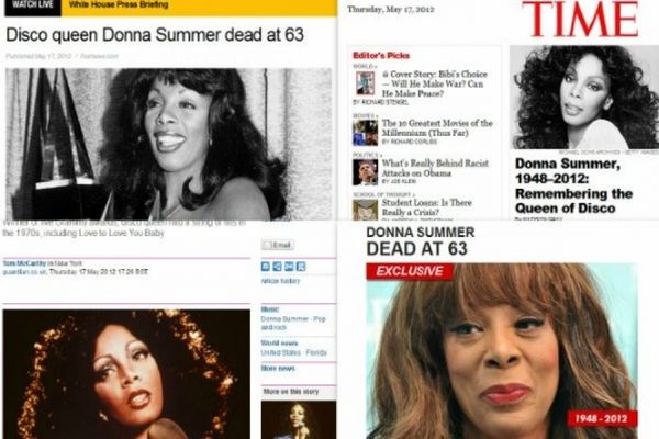 Donna Summer: Αφιερώματα στα μεγάλα ξένα sites 