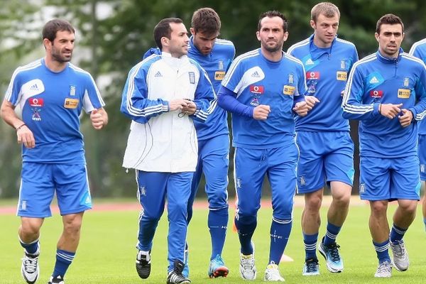 Προπόνηση για την Εθνική πριν την αναχώρηση για Πολωνία