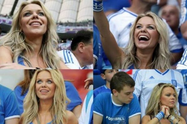 Euro 2012: Ποια είναι η σέξι, ξανθιά «μούσα» της Εθνικής! (photos)