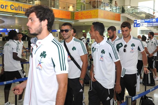 Πέταξε για Γλασκώβη ο Παναθηναϊκός (photos)