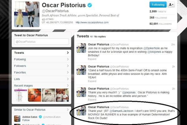 Αποθέωση Σάμιουελ Τζάκσον σε Πιστόριους!