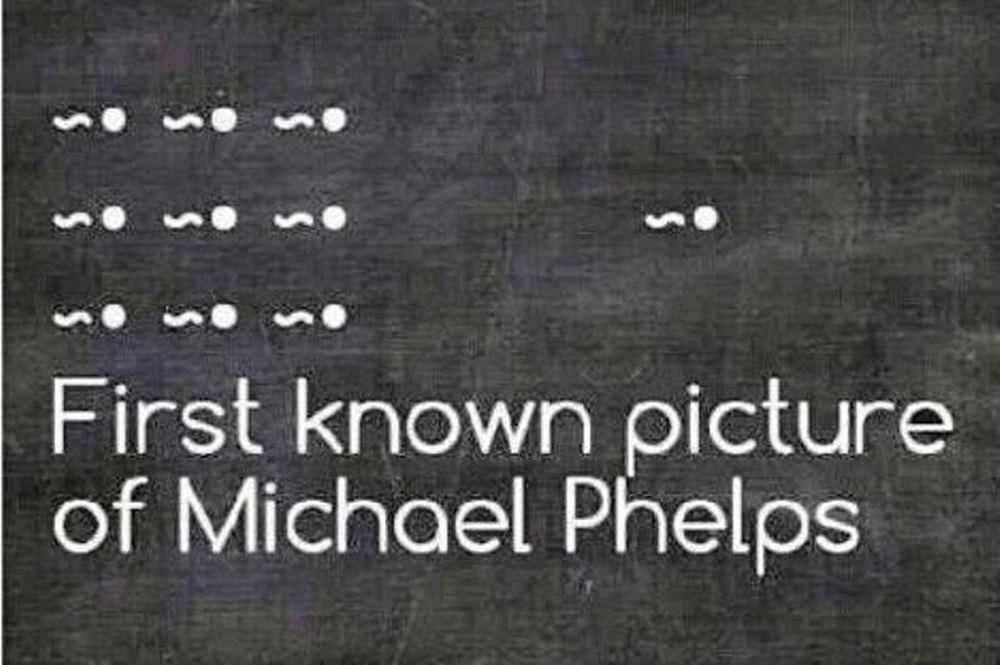 Η πρώτη φωτογραφία του Μάικλ Φελπς!