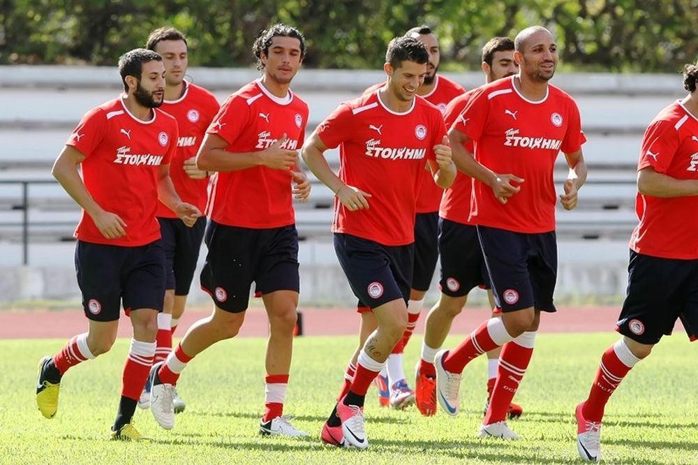 Χωρίς απρόοπτα η πρωινή προπόνηση του Ολυμπιακού