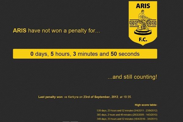 Αρης: Είχαν κάνει σελίδα στο Iντερνετ για τα πέναλτι!