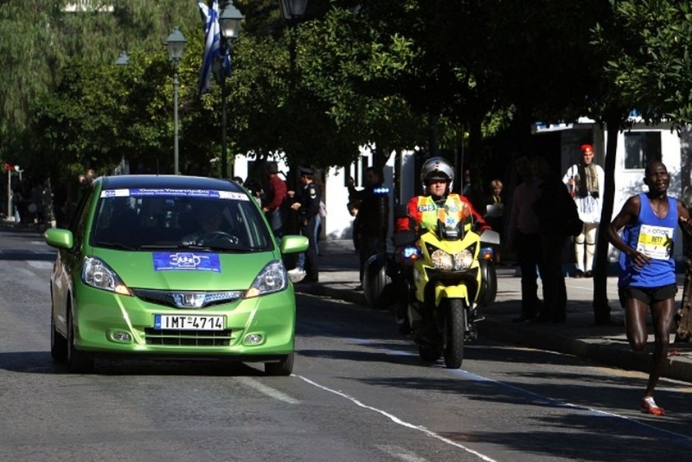 To Honda Jazz Hybrid στον 30ό Κλασσικό Μαραθώνιο Αθηνών