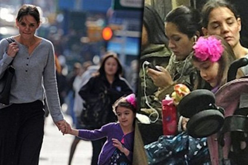Δείτε την Katie Holmes να κοιμάται κατάκοπη μέσα στο μετρό (φωτός)