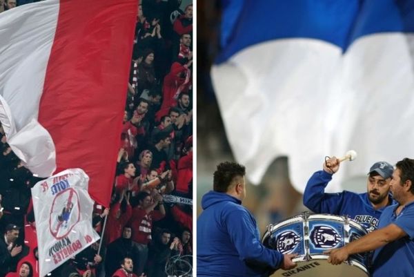 H πορεία των δύο ομάδων του Βόλου προς το γήπεδο (videos)