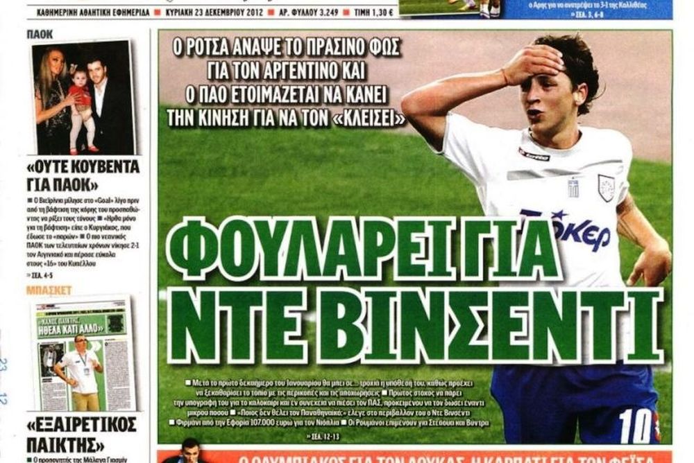 Τα πρωτοσέλιδα του αθλητικού και πολιτικού Τύπου της Κυριακής (23/12)
