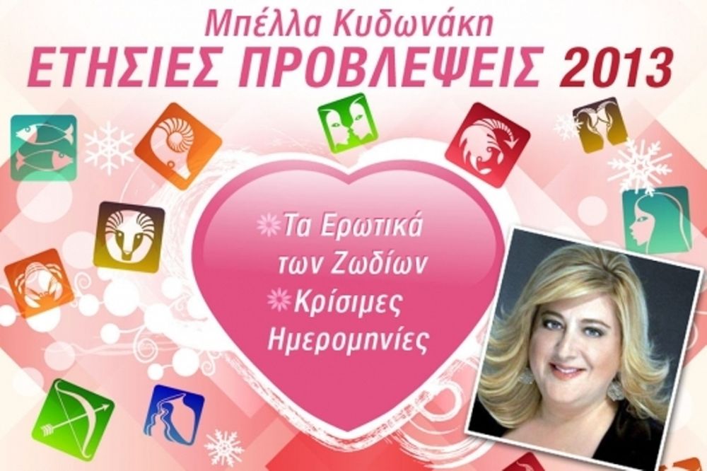 Μπέλλα Κυδωνάκη: Ερωτικές Προβλέψεις 2013 