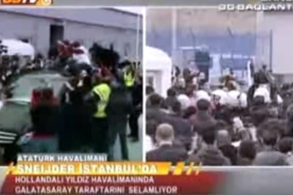 Γαλατάσαραϊ: Τρελές σκηνές στο αεροδρόμιο για Σνάιντερ! (video)