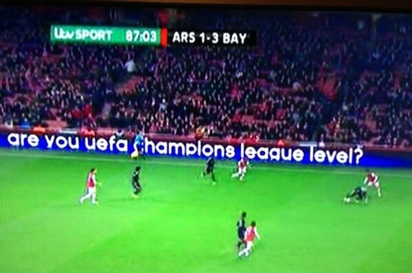 Άρσεναλ: «Είσαι επιπέδου Τσάμπιονς Λιγκ;»