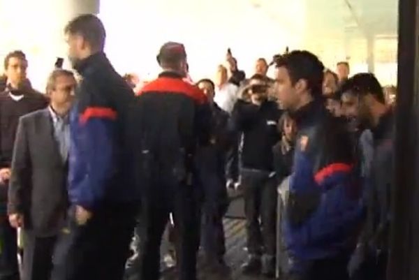 Μπαρτσελόνα: Αποθέωση στο ξενοδοχείο (video)