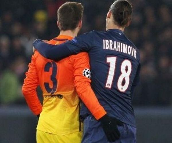 Το «τρυφερό» χάδι Πικέ στον Ζλάταν