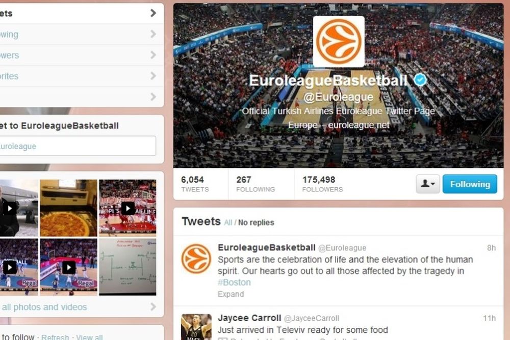 Μαραθώνιος Βοστώνης: Συμπαράσταση και από Ευρωλίγκα