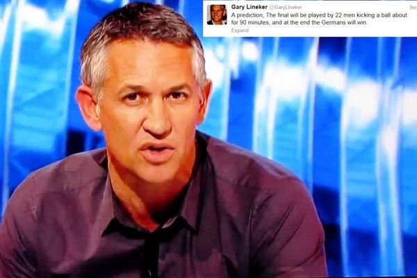 Η πρόβλεψη του Λίνεκερ 