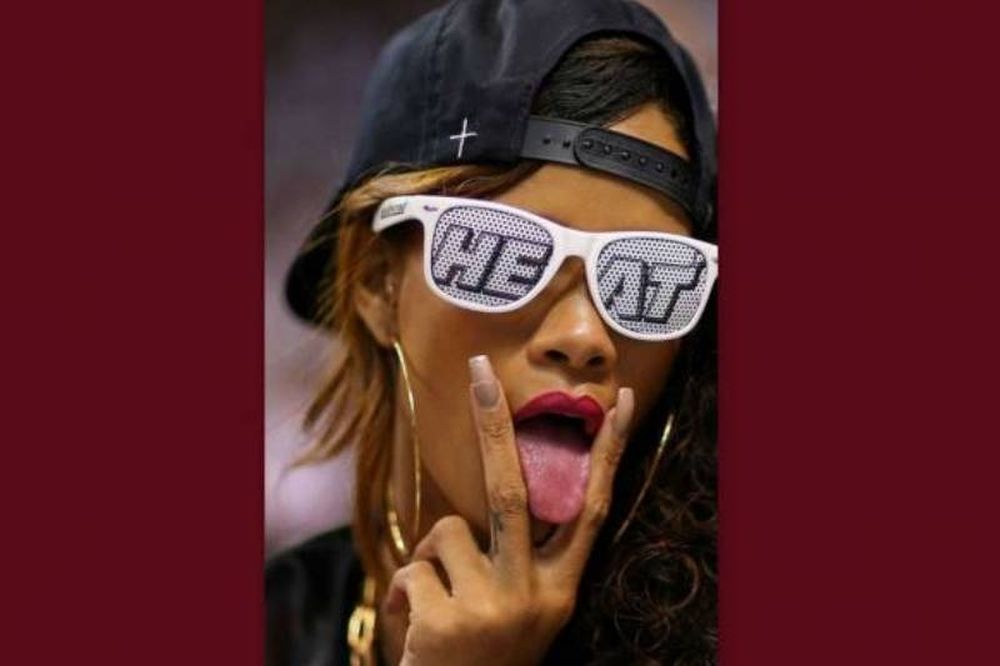 Φανατική οπαδός των Μαϊάμι Χιτ η Rihanna!