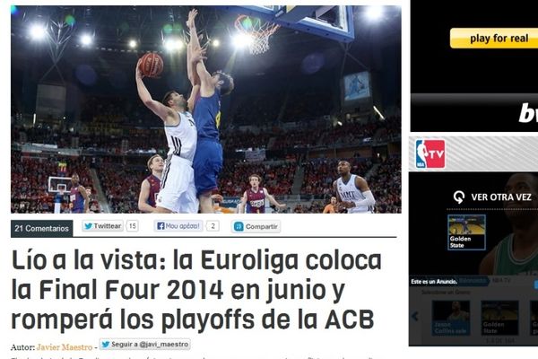 Ευρωλίγκα: Φήμες για διεξαγωγή του Final 4 τον Ιούνιο