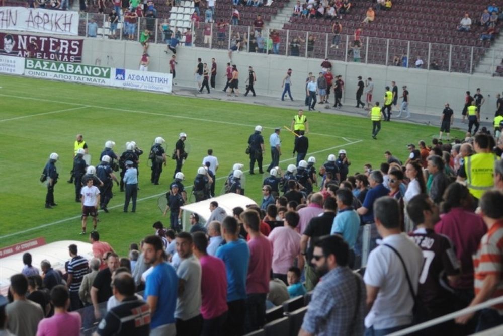 Λάρισα: Επεισόδια στο Arena FC