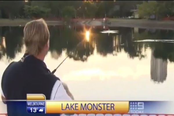  Εριξε για... καρχαρία και «ψάρεψε» πάπια (Video)