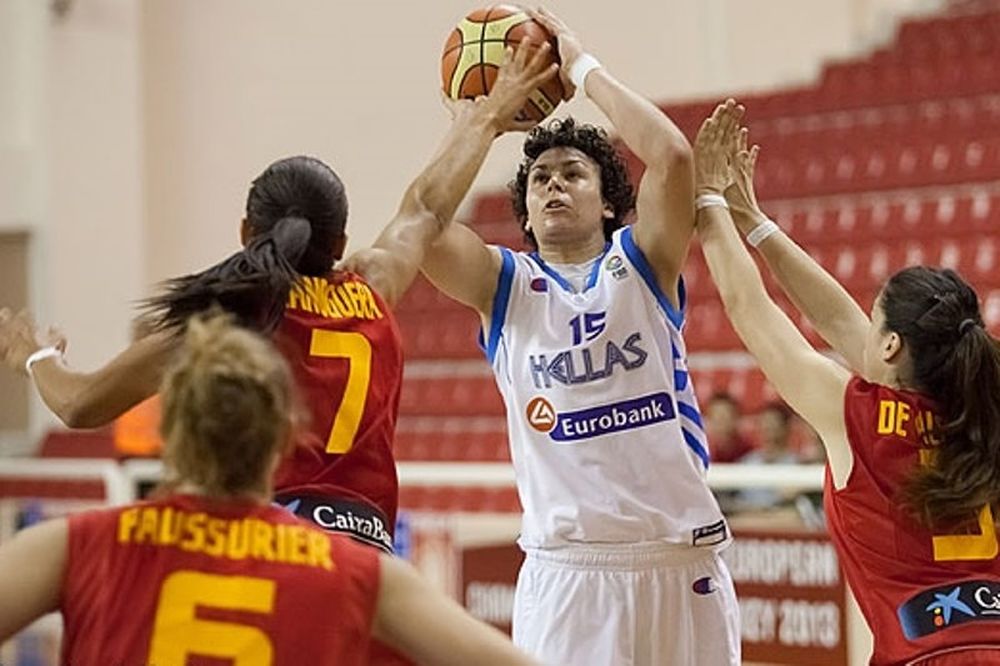 Εθνική Ελλάδας Νέων Γυναικών: Ύμνοι για Σπανού