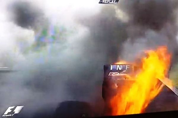 Formula 1: Στις... φλόγες ο Γουέμπερ (video)