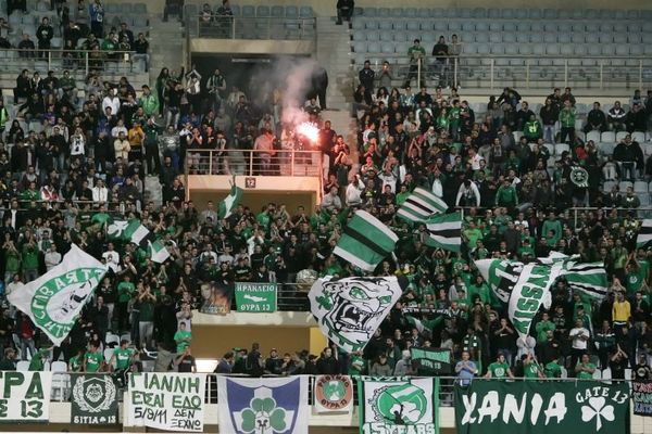 Ο κόσμος του Παναθηναϊκού στο Παγκρήτιο (video)