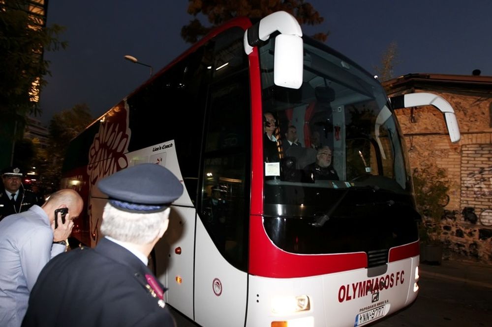 Ολυμπιακός: Χαλαρή… άφιξη στη Λεωφόρο (photos)