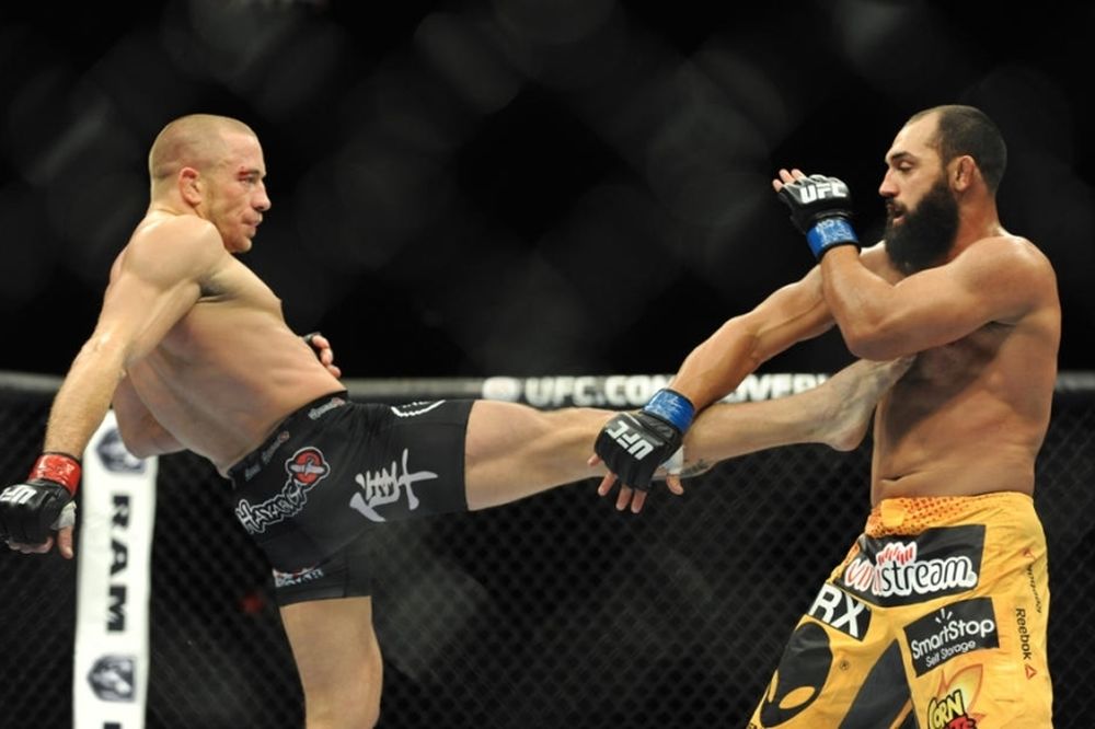 UFC 167: Με το ζόρι πρωταθλητής και… μαχητής ο St. Pierre (GIFs)