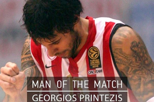 Ολυμπιακός: Man of the Match ο Πρίντεζης (photos)