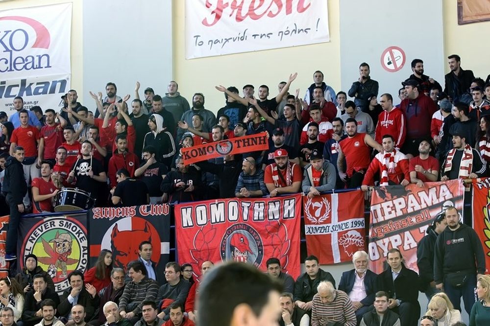 Ολυμπιακός: «Κατάληψη» στη Δράμα (photos)