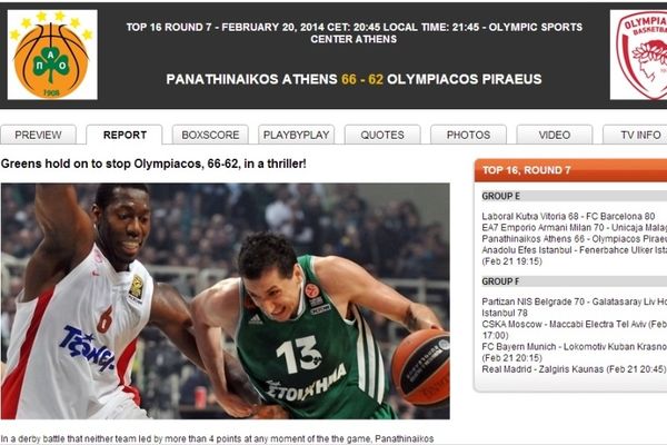 Ευρωλίγκα: «Είχε τον έλεγχο ο Παναθηναϊκός στο θρίλερ»