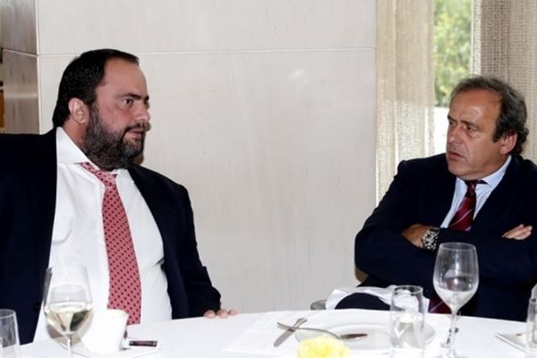 Ολυμπιακός: Τα είπαν Μαρινάκης και Πλατινί (photos)