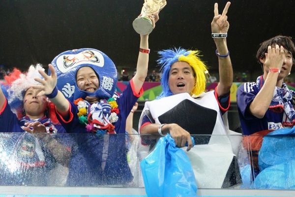 Παγκόσμιο Κύπελλο Ποδοσφαίρου 2014: Ιαπωνική νίκη στην …εξέδρα(photos)