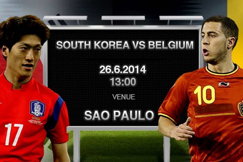 Παγκόσμιο Κύπελλο 2014: Νότια Κορέα – Βέλγιο ( 23.00 ΝΕΡΙΤ+videos)