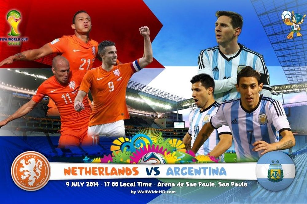 Παγκόσμιο Κύπελλο Ποδοσφαίρου 2014 – Ημιτελικοί: Ολλανδία – Αργεντινή… με φόντο τον τελικό (photos+videos)