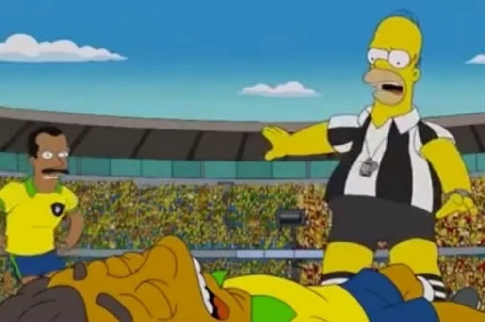 Παγκόσμιο Κύπελλο Ποδοσφαίρου - Ημιτελικοί: «Προφητεία» Simpsons για Νεϊμάρ (video)