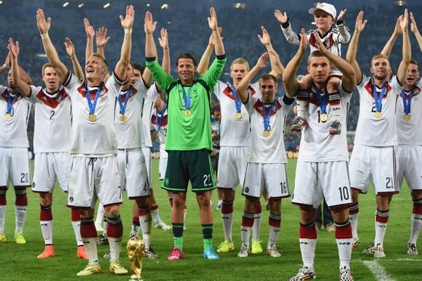 Παγκόσμιο Κύπελλο Ποδοσφαίρου 2014 – Τελικός: Τρελοί πανηγυρισμοί Γερμανών (photos)